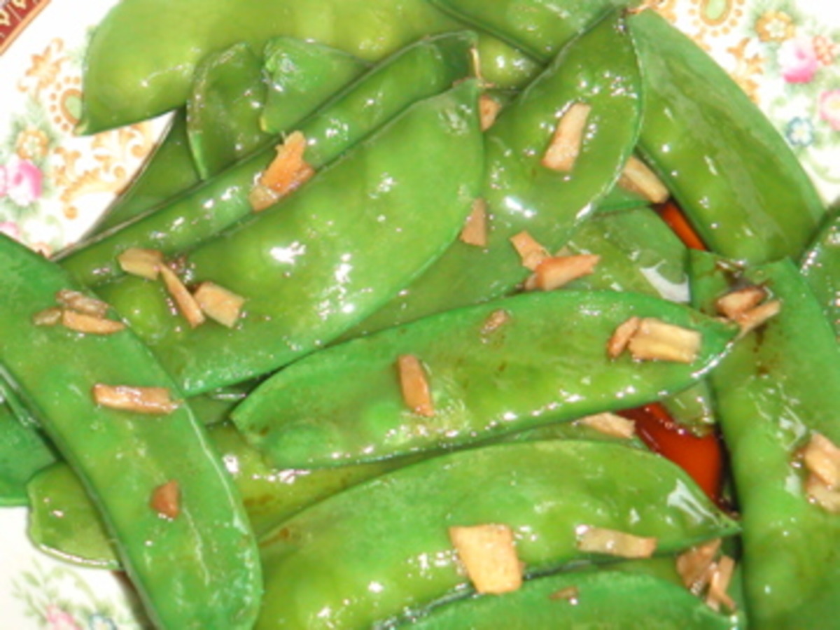 Snow Peas With Ginger image