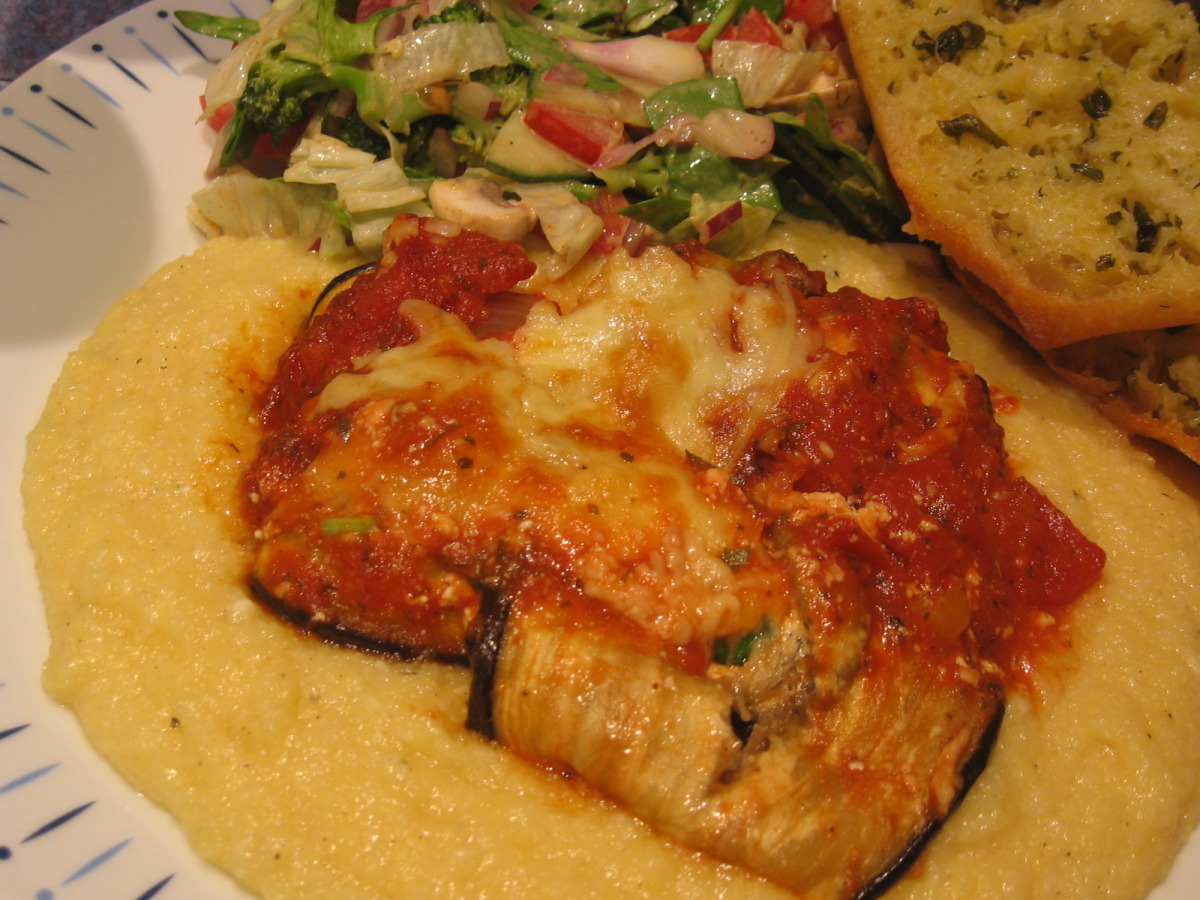 Baked Eggplant and Ricotta Rolls_image