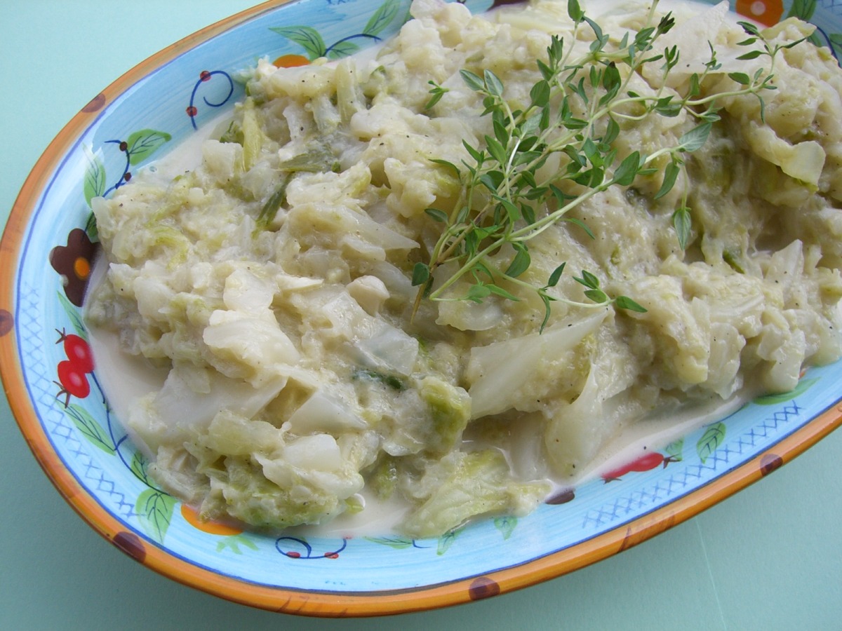 French Style Creamed Cabbage