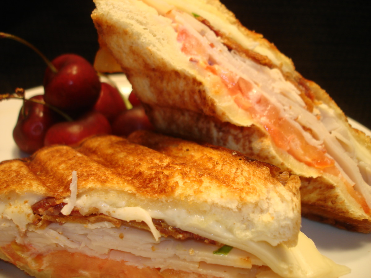 Turkey Club Panini (Sandwich) Recipe