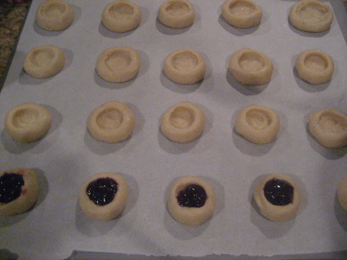 Very Easy Raspberry Thumbprint Cookies (Uses Cookie Mix)