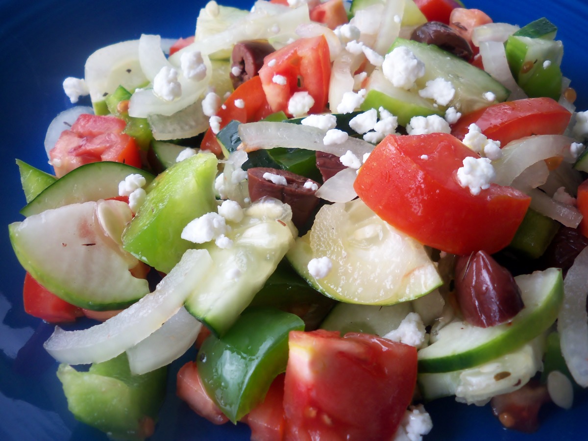 Albanian Tomato Cucumber Salad Recipe Food Com