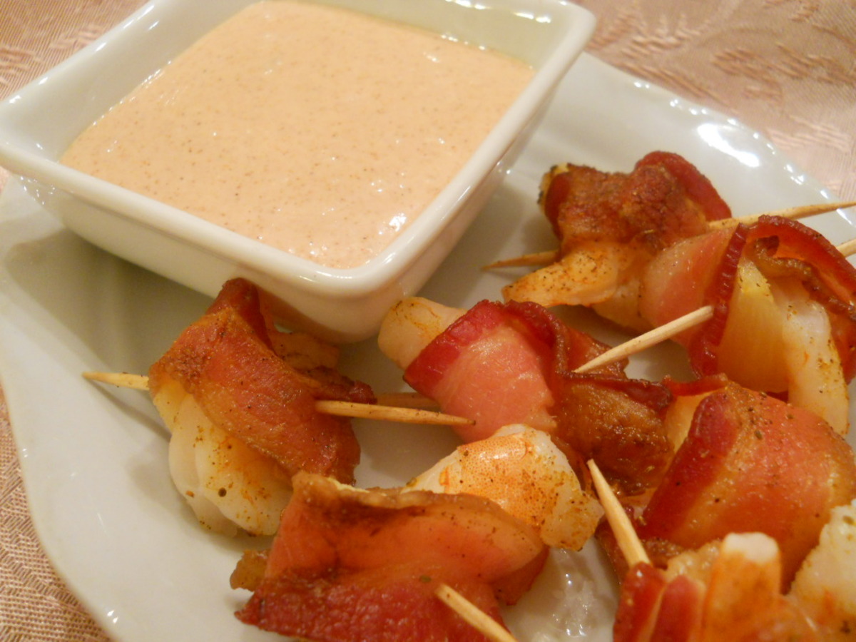 Bacon Wrapped Pineapple Shrimp