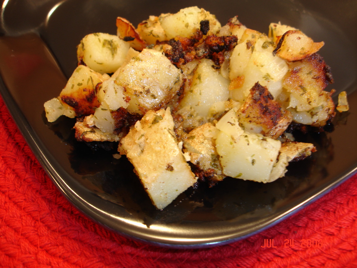 Dijon Crusted Grilled Potatoes