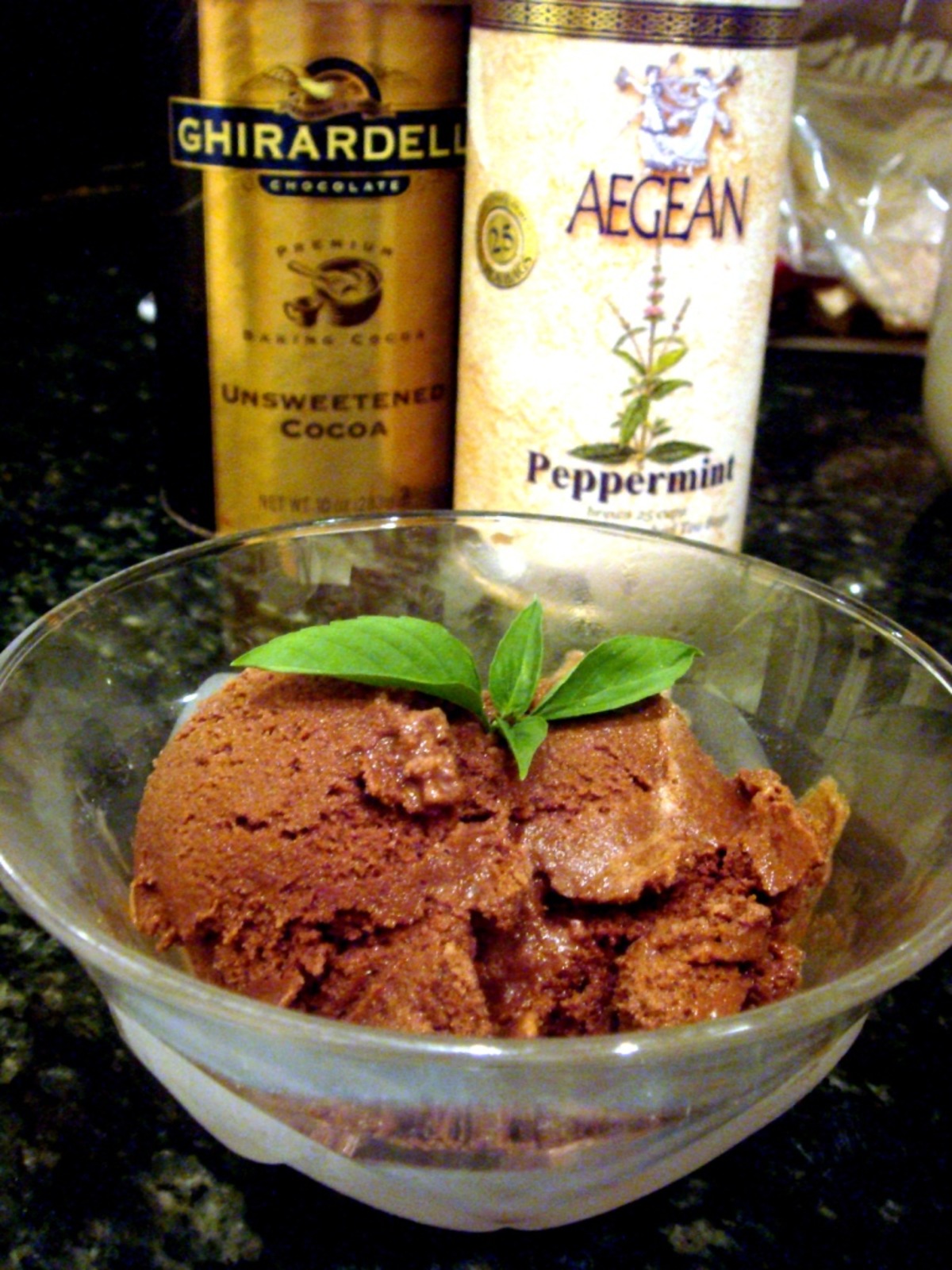 Dark Chocolate-Mint Sorbet