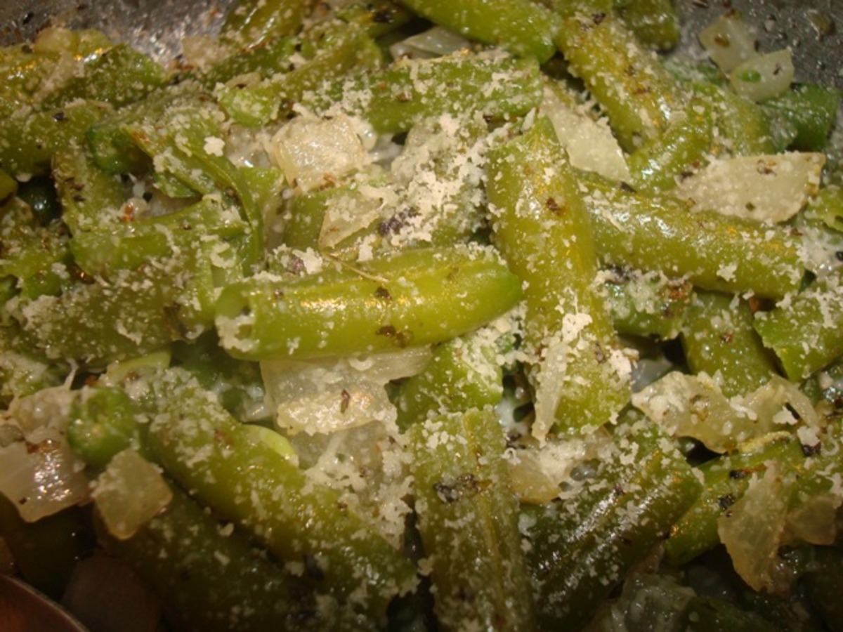 Dressed up Italian Green Beans