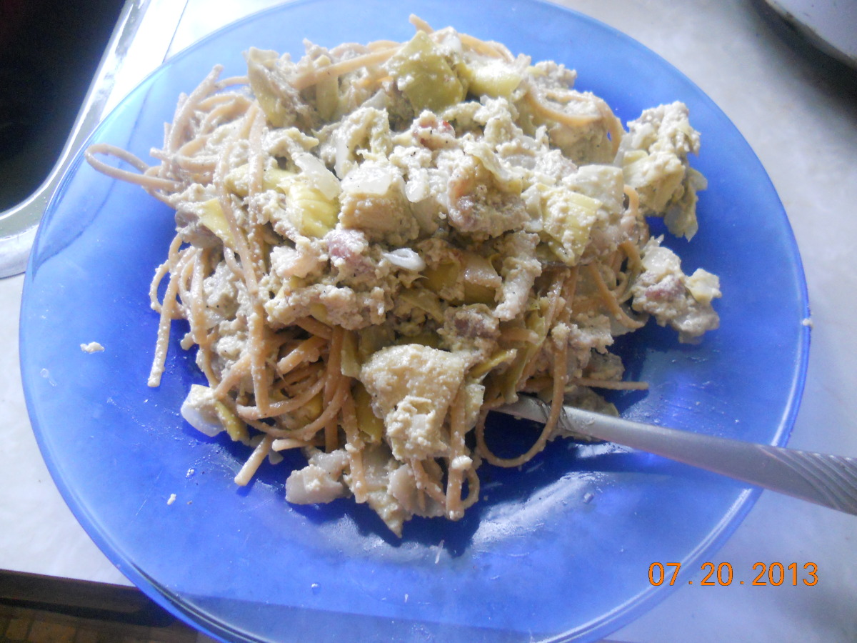 Baby Artichoke Carbonara