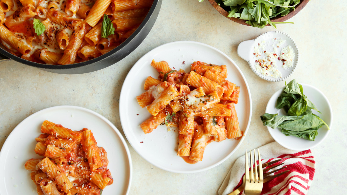 America's Test Kitchen Skillet Baked Ziti-image