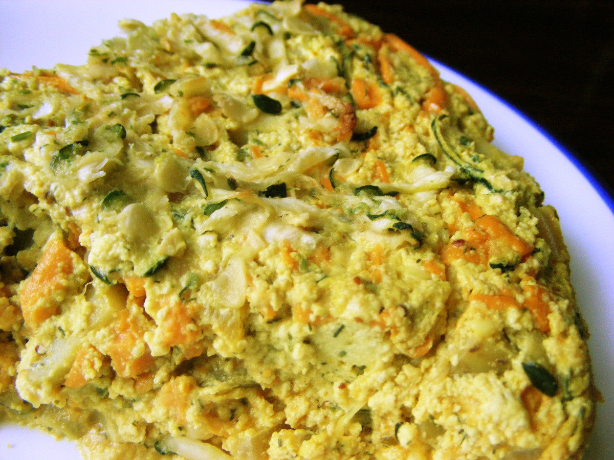 Zucchini, Potato, and Dill Frittata - Vegan image