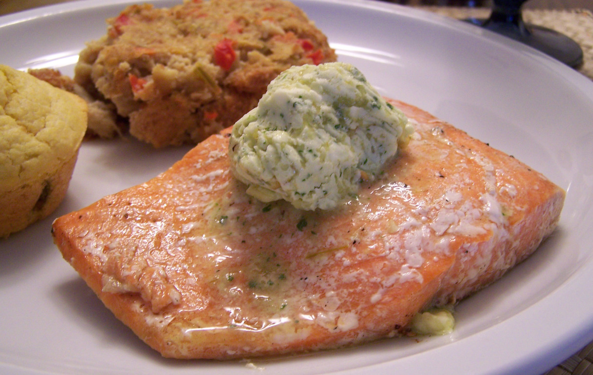 Grilled Salmon With Jalapeno Butter