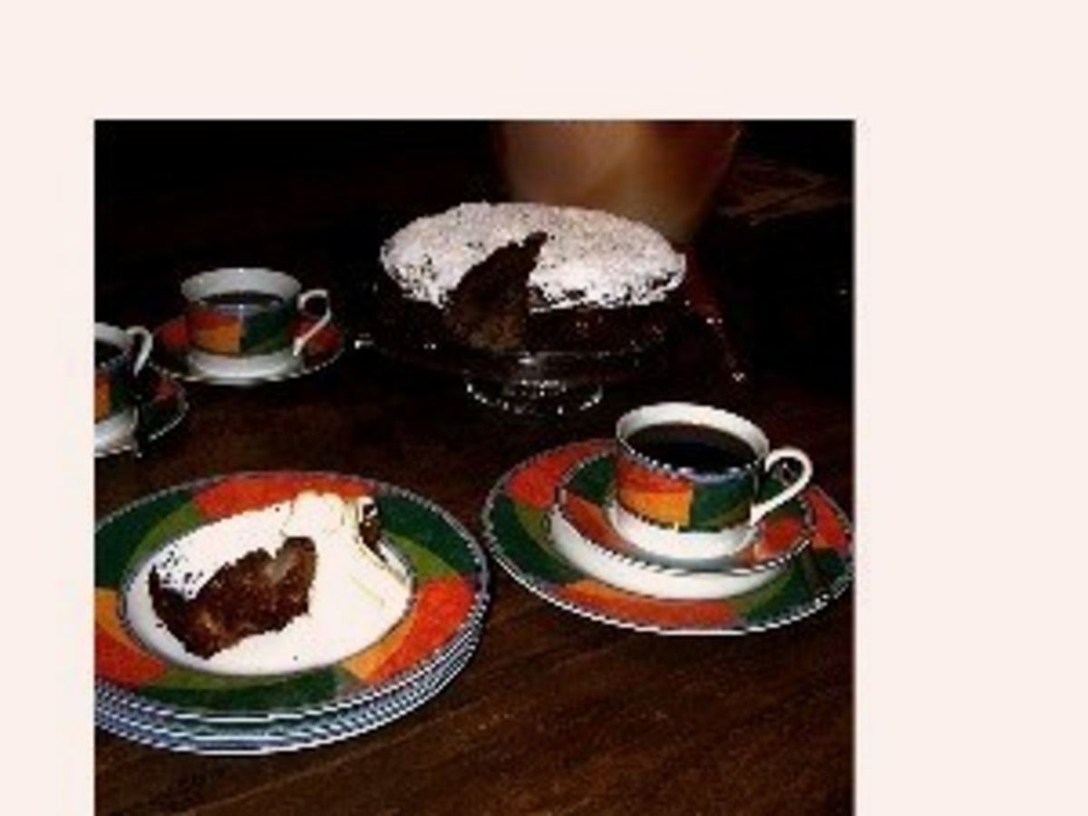 Apple Chocolate Pudding