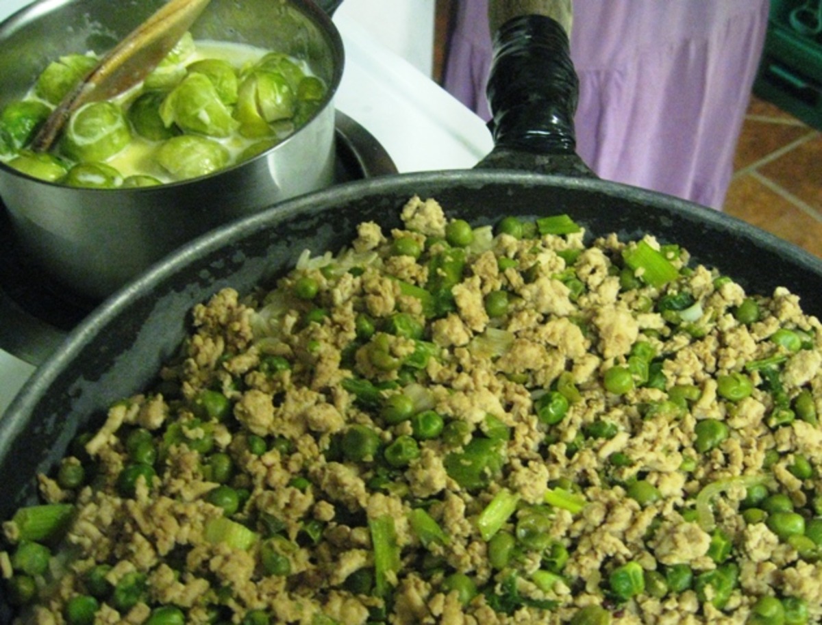 Ground Pork, Peas, and Rice Casserole image