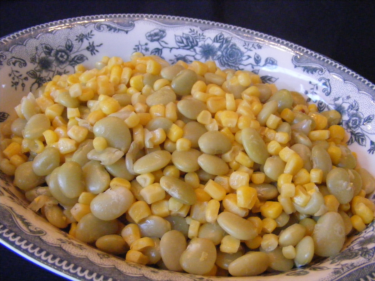 Baby Lima Beans and Corn image