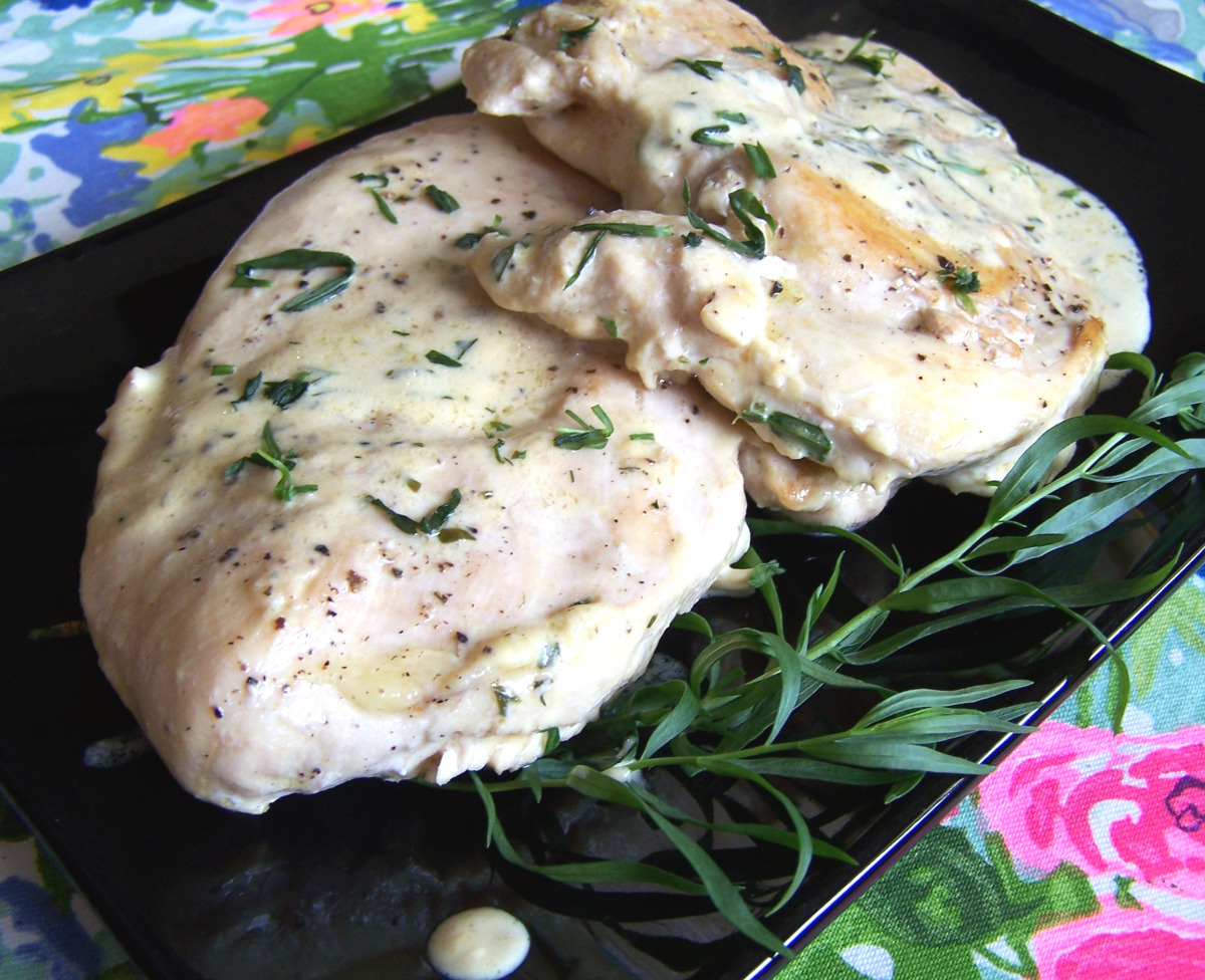 Chicken Breasts With Fresh Tarragon- Dijon Mustard Pan Sauce image