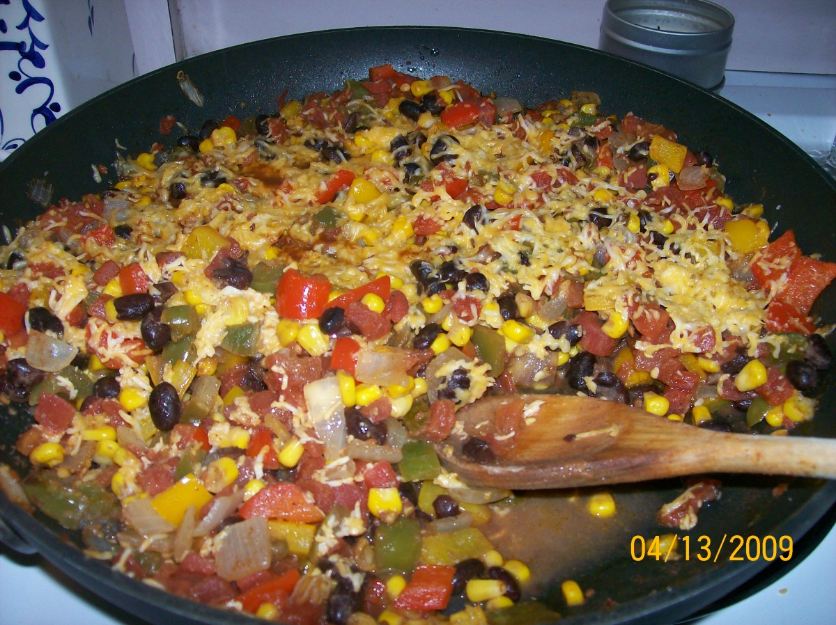 Fiesta Black Bean Bell Pepper Skillet