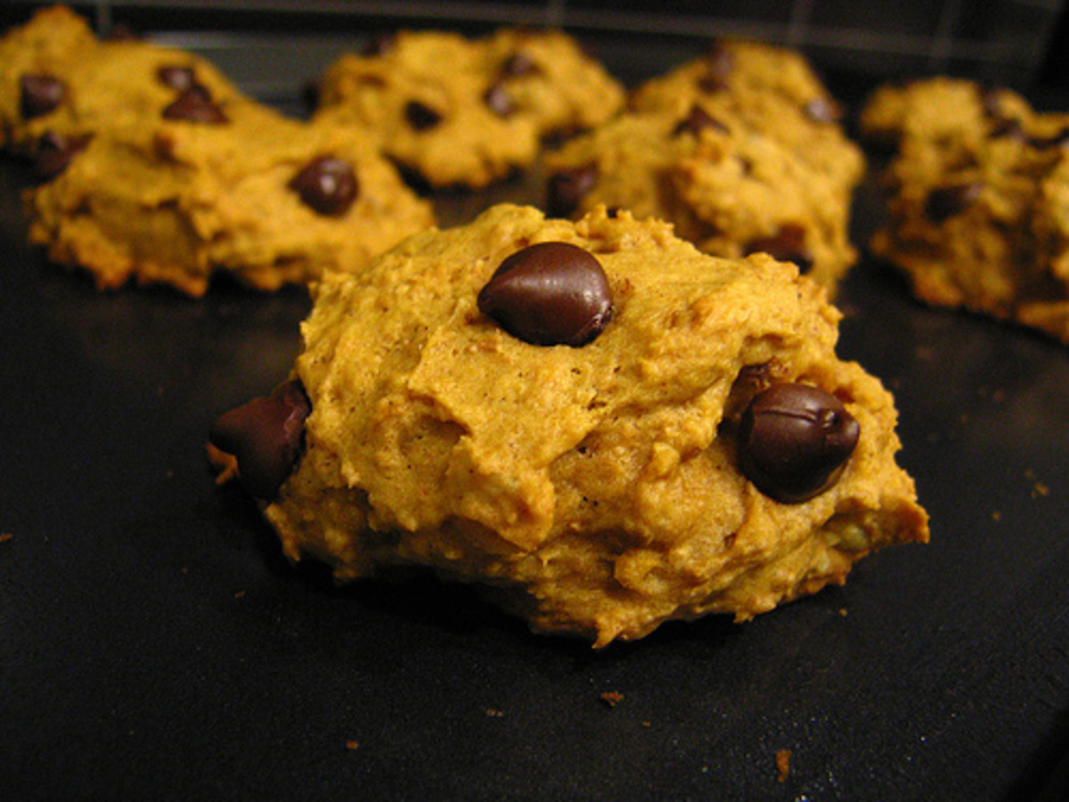 Easy Pumpkin Chocolate Chip Cookies Recipe Food Com