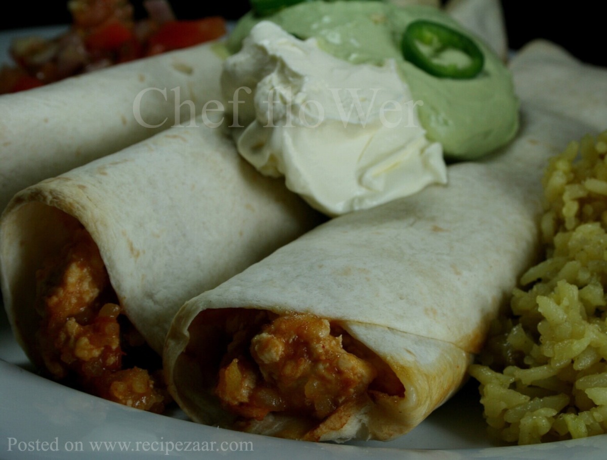 Cheesy Chicken Rice Burritos_image