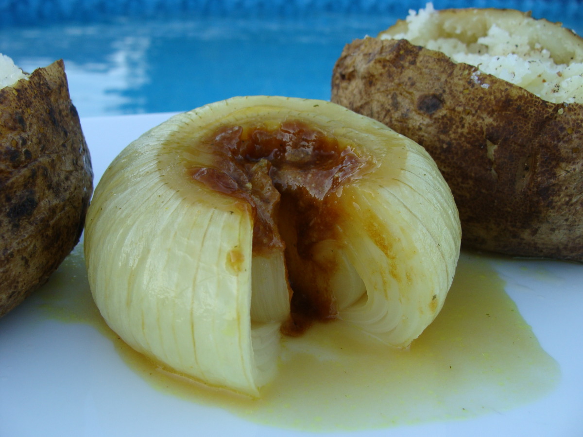 Grilled Blooming Onion - Girls Can Grill