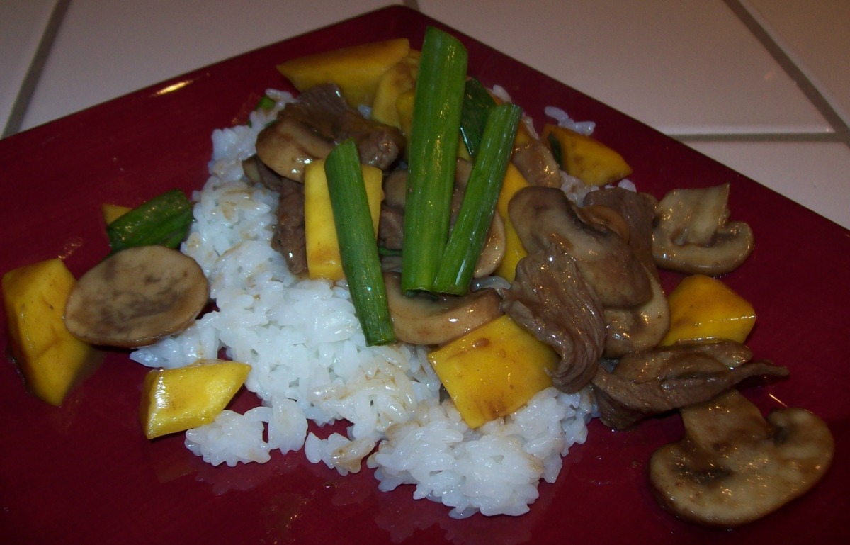 Beef Teriyaki With Mango