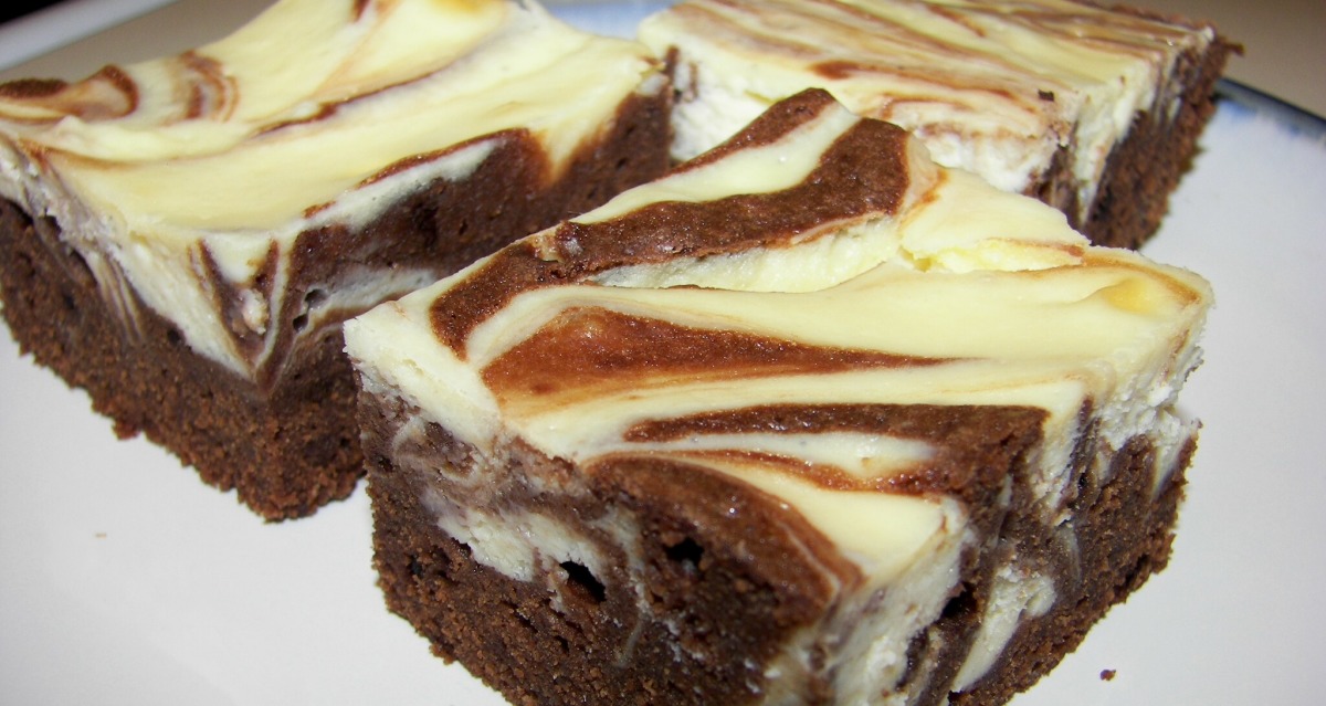Swirled Cream Cheese Brownies - Baked by an Introvert