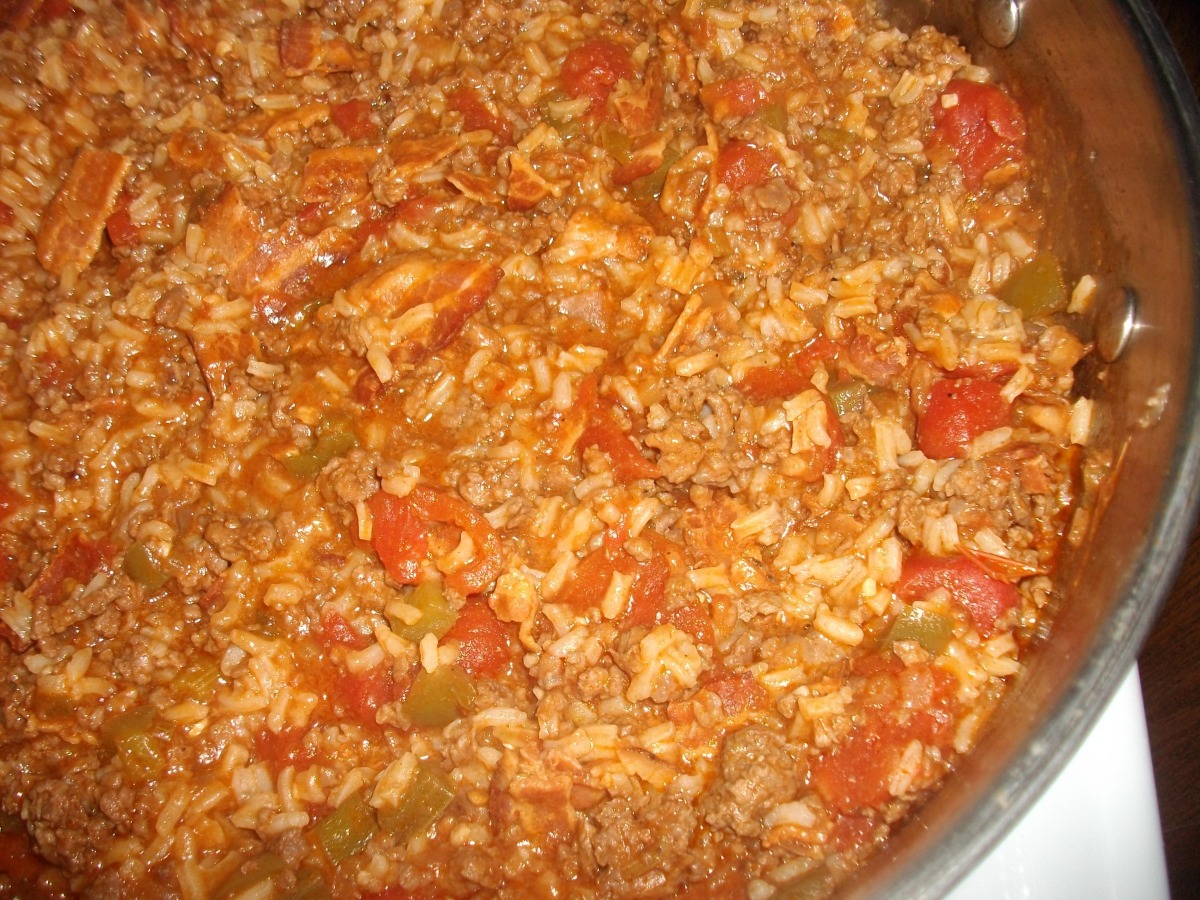 Hamburger Spanish Rice With Bacon Recipe - Food.com