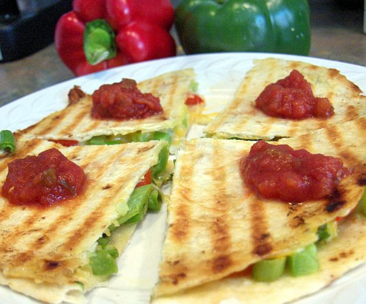Grilled Pepper & Cheese Quesadilla image