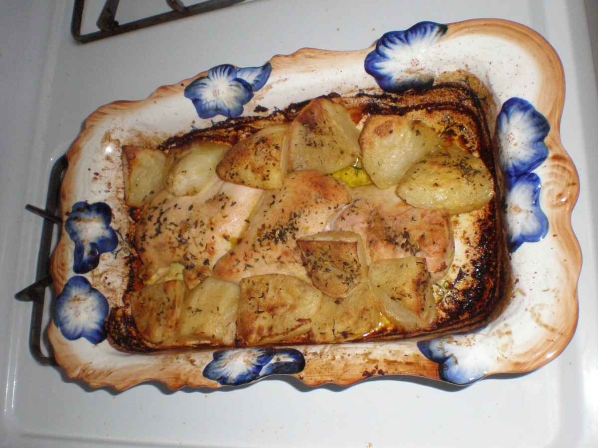 Greek Lemon Roast Potatoes_image