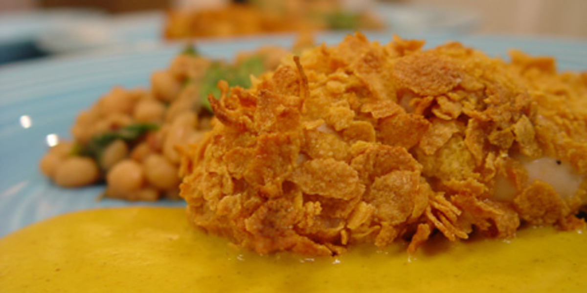 Cornflake Crusted Chicken_image