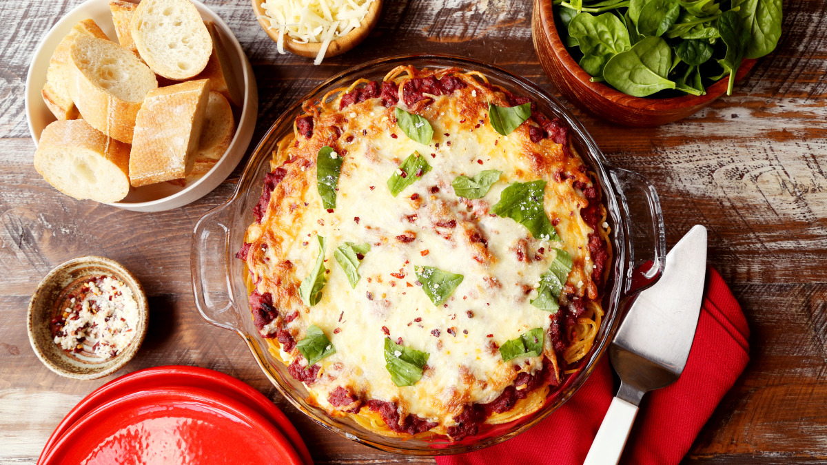 Super Baked Spaghetti Pie-image