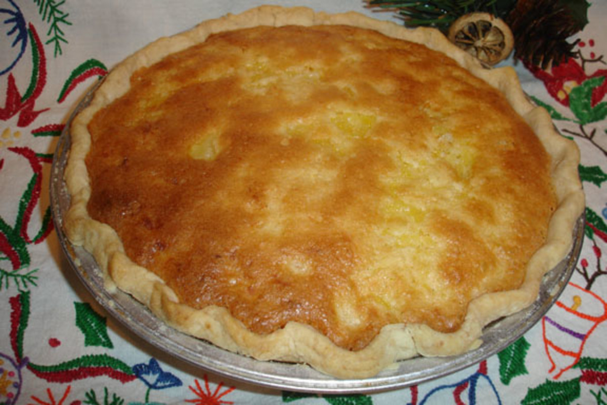 Pineapple Coconut Chess Pie-image