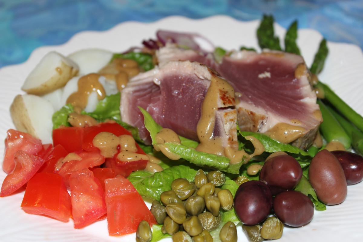 Grilled Tuna Salad Nicoise image