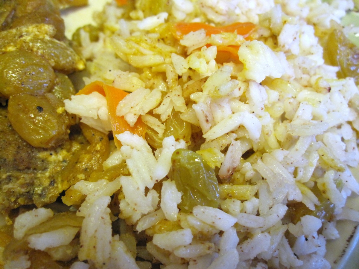 Basmati Rice With Carrots, Raisins and Spices (Kabli) image