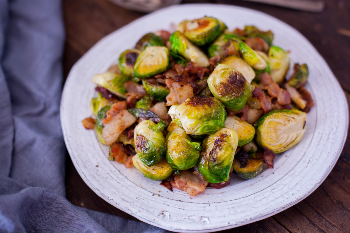 Yummy Brussels Sprouts With Bacon &amp; Onion-image