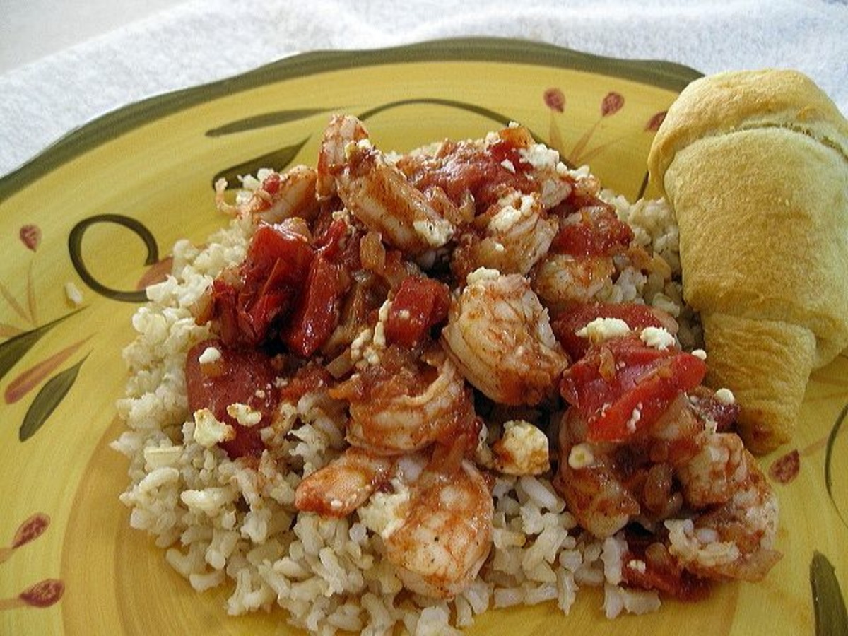 Greek-Spiced Baked Shrimp image