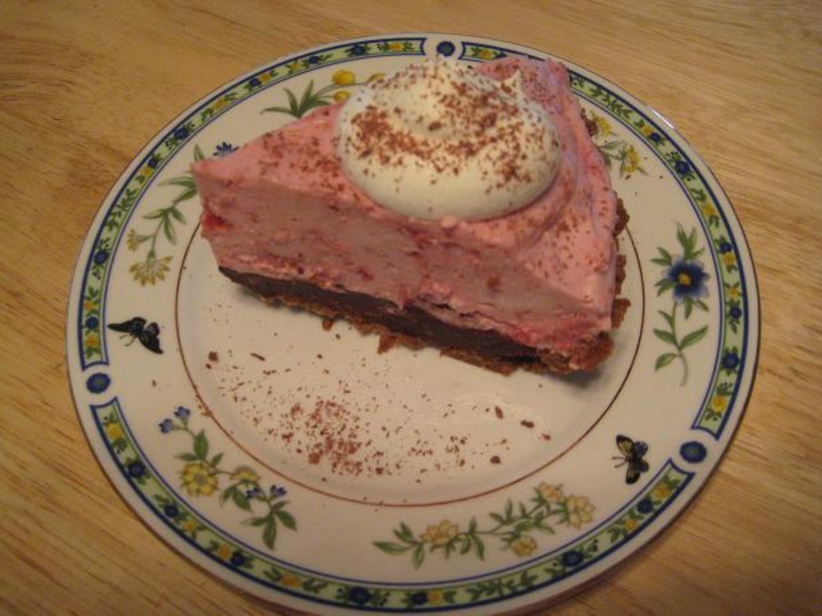 Chocolate raspberry mousse pie recipe food