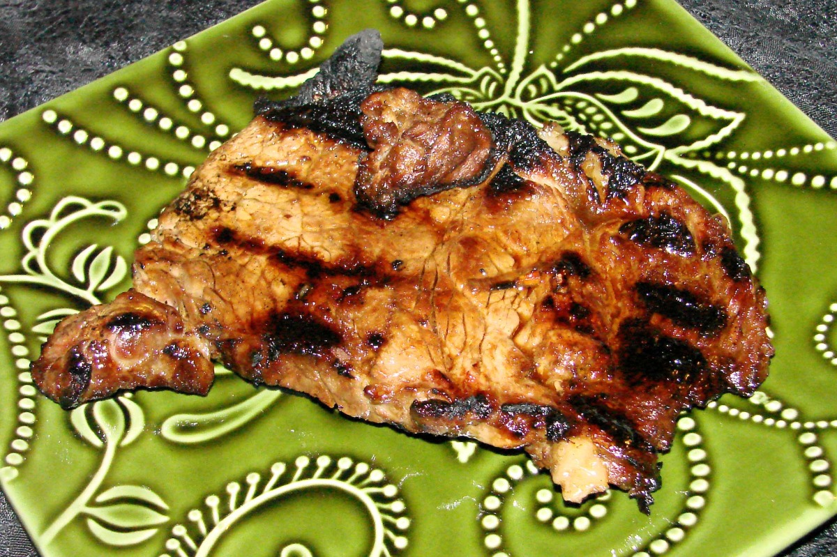 Grilled Rib Eye Steaks