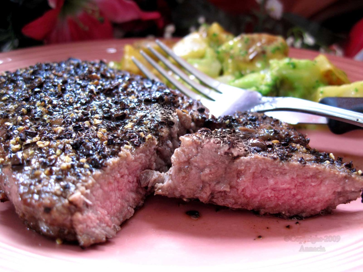 Coffee Bean and Peppercorn Steak