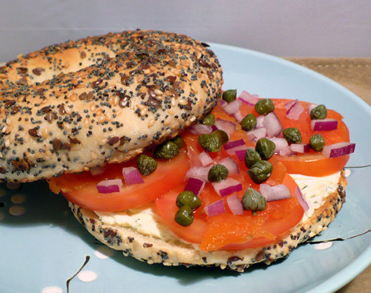 Bagels With Smoked Salmon Ww Recipe Food Com