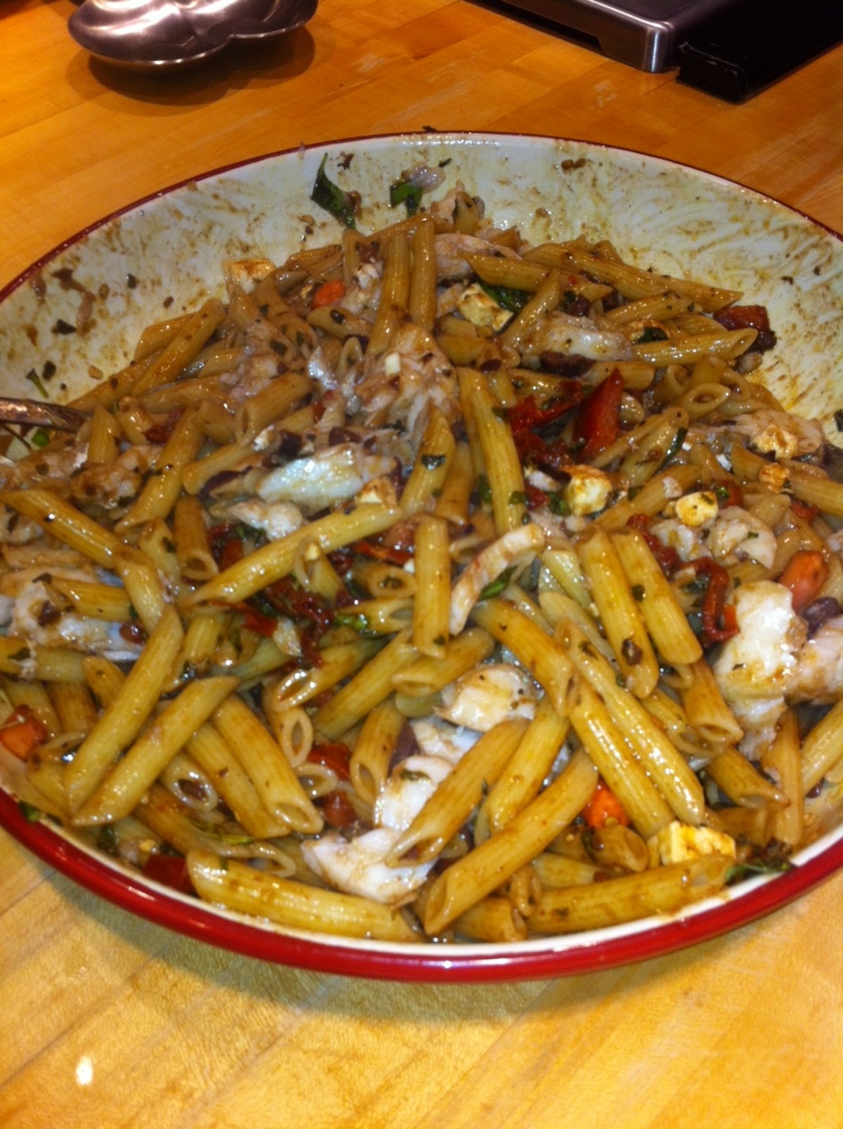 Mediterranean Cod With Tossed Penne Pasta image