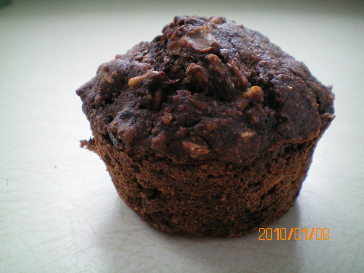 Low Fat Chocolate Oatmeal Muffins_image