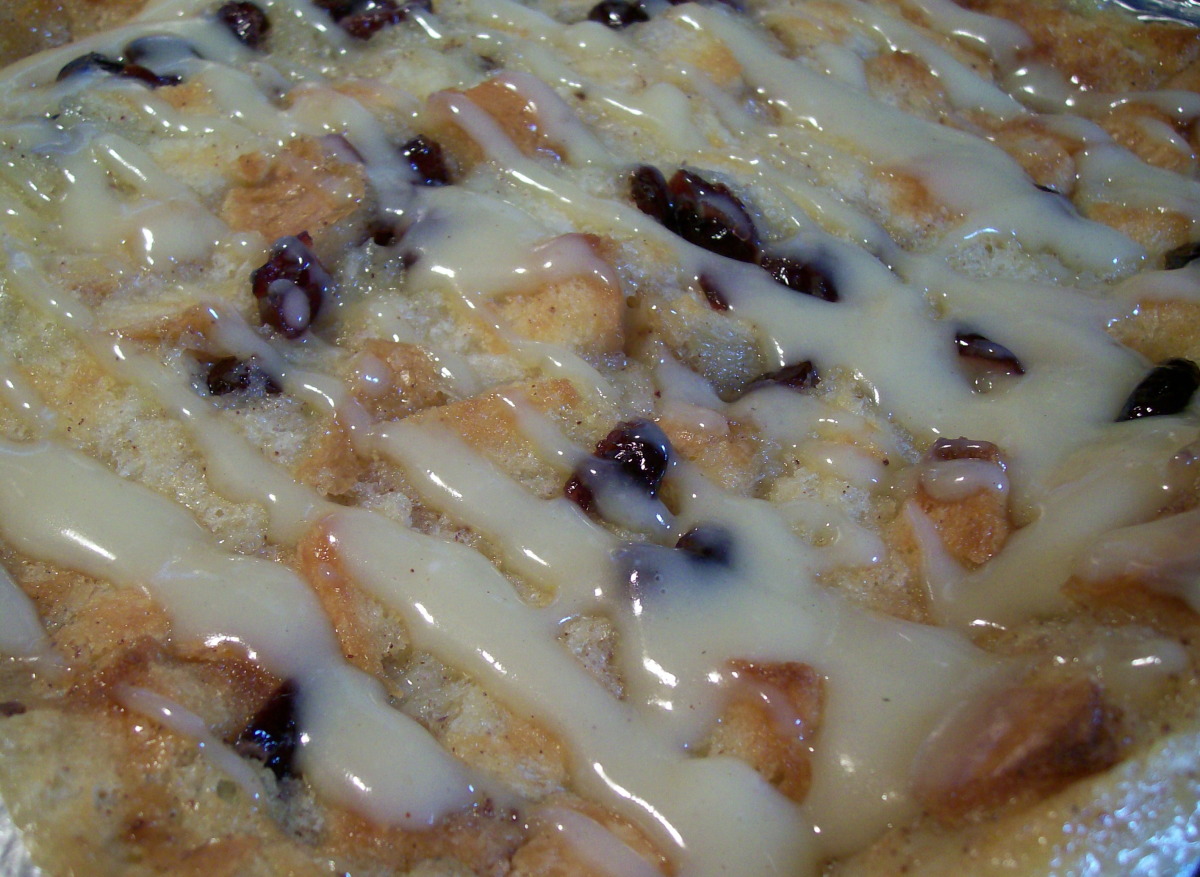 Bread Pudding With Vanilla Sauce image