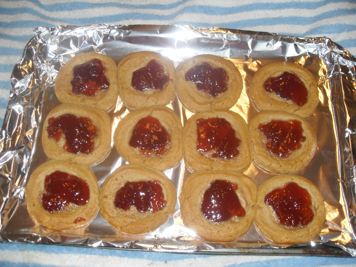 Quick and Easy Peanut Butter and Jelly Cookies image