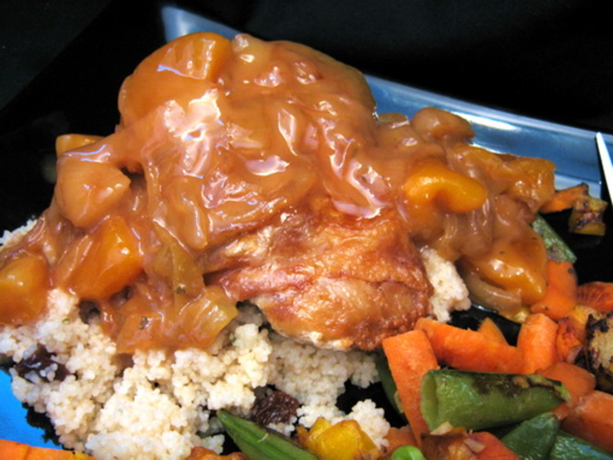 Chicken With Apricots and Cider
