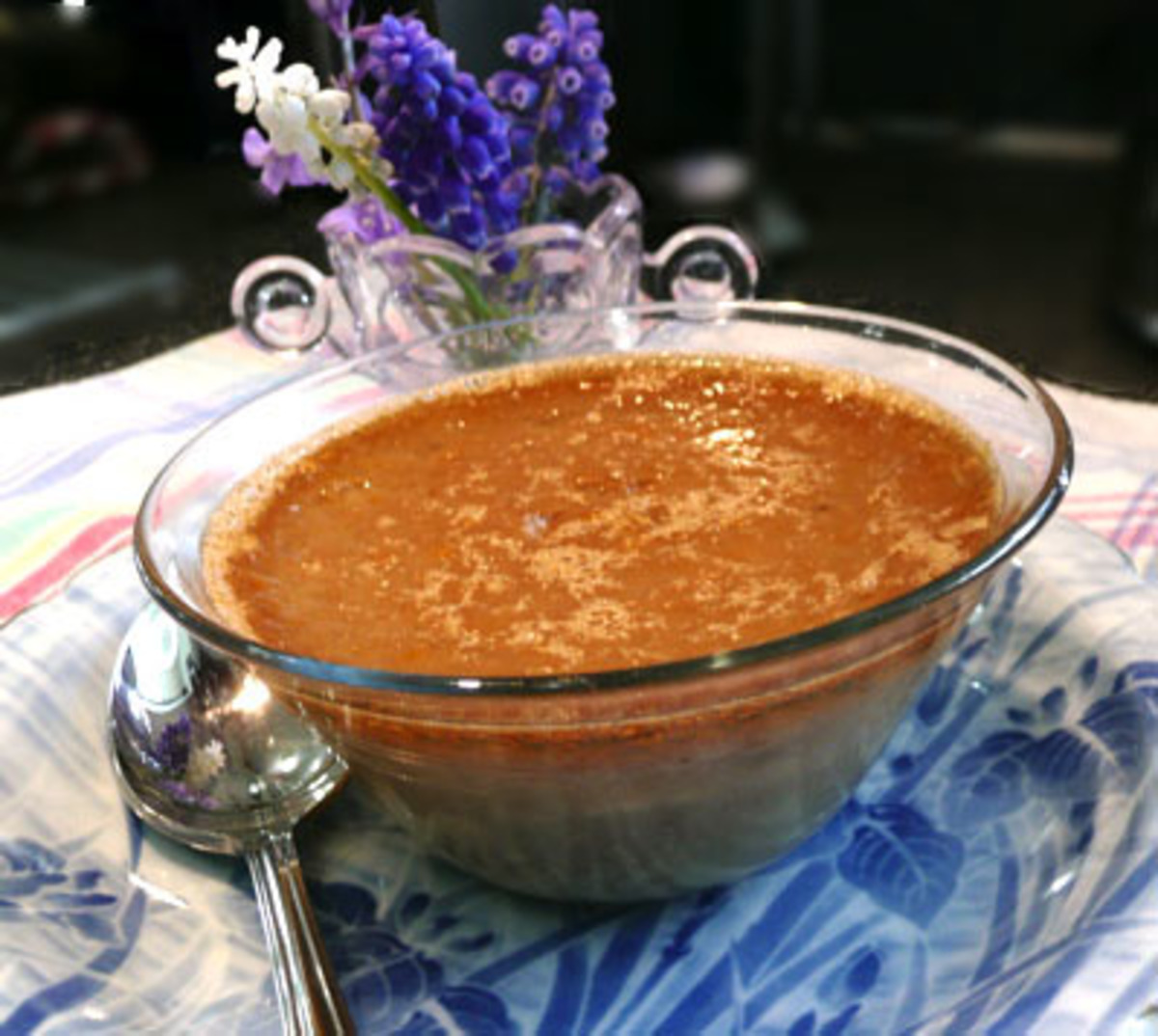 Almond Red Tea Custard