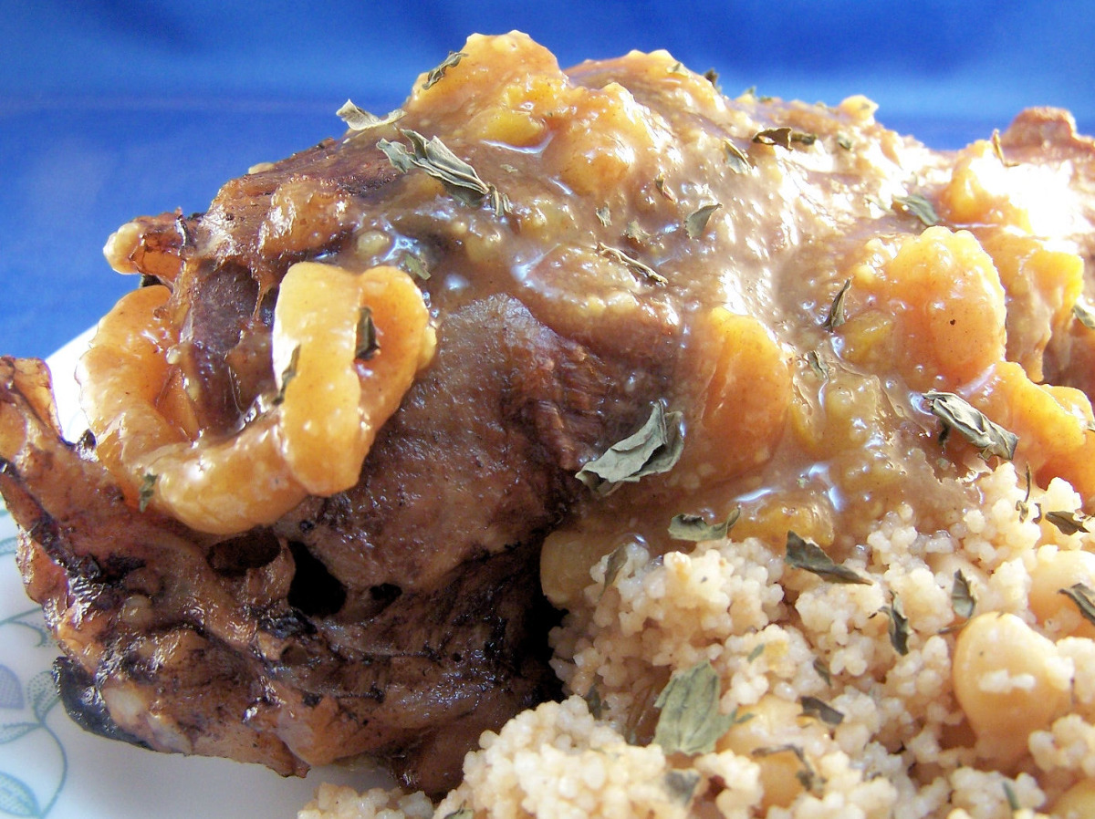 Slow Cooked Moroccan Lamb Shanks_image