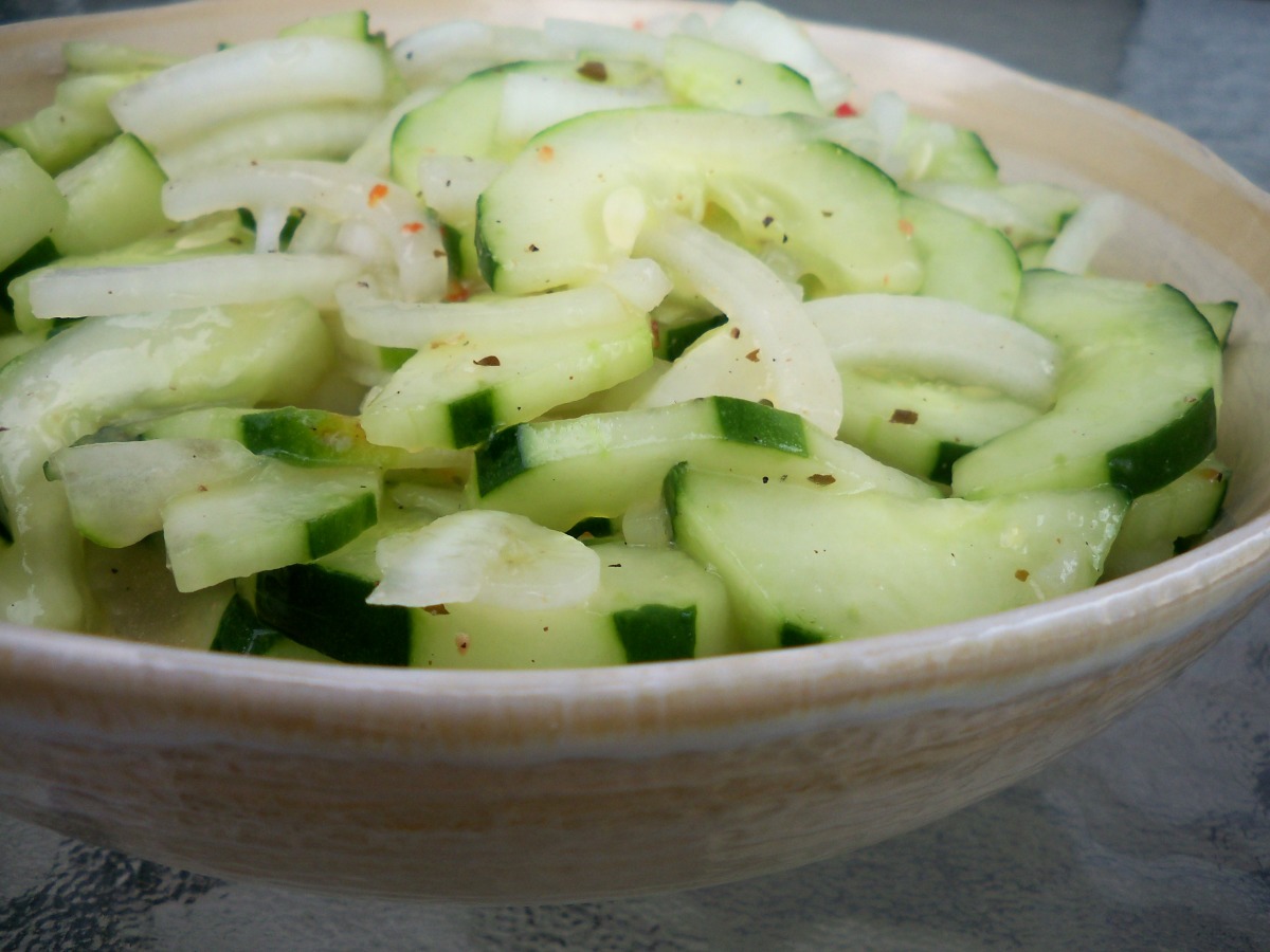 Quickie Marinated Cucumbers image