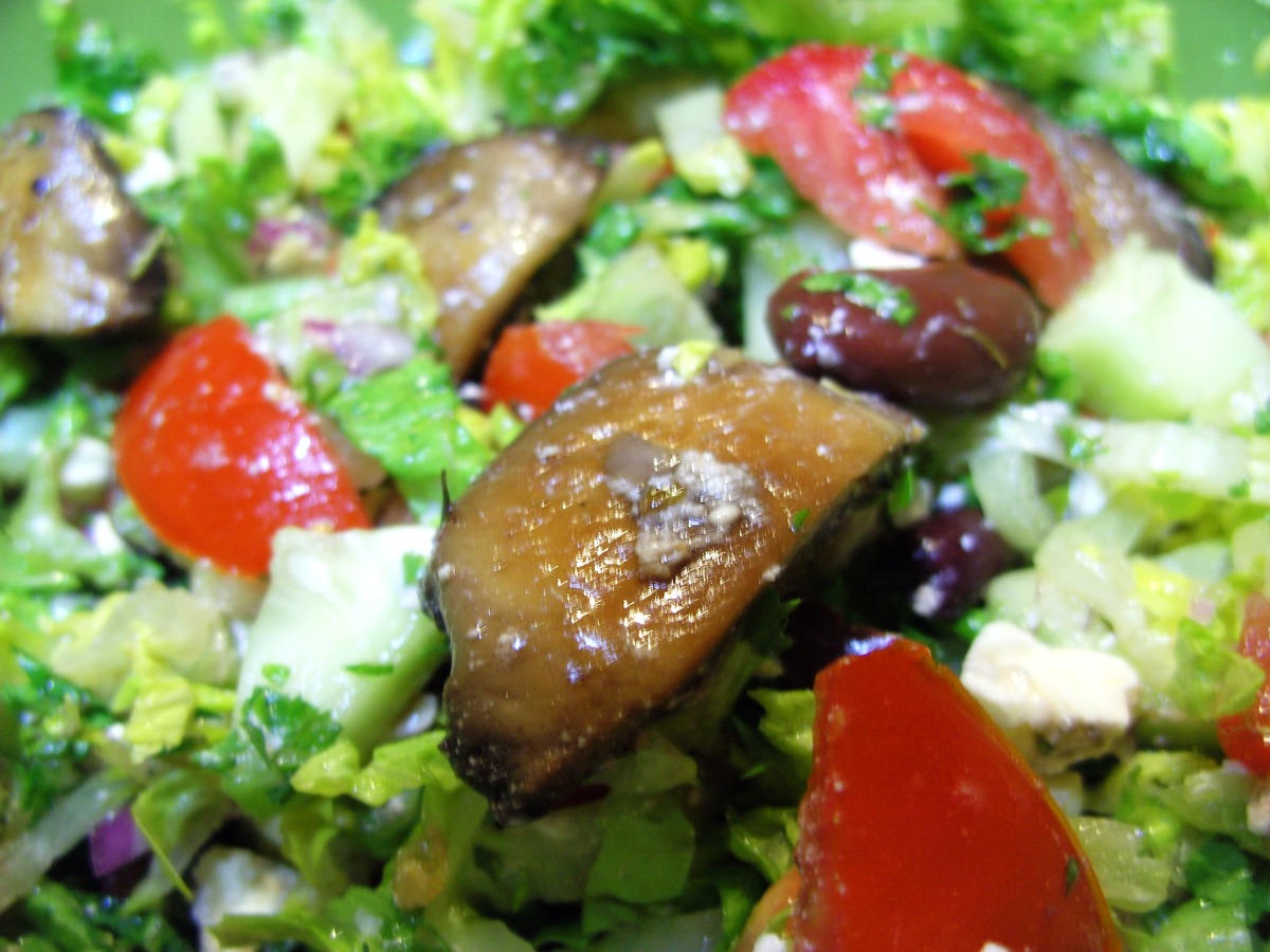 Warm Mushroom Salad With Feta Recipe Food Com