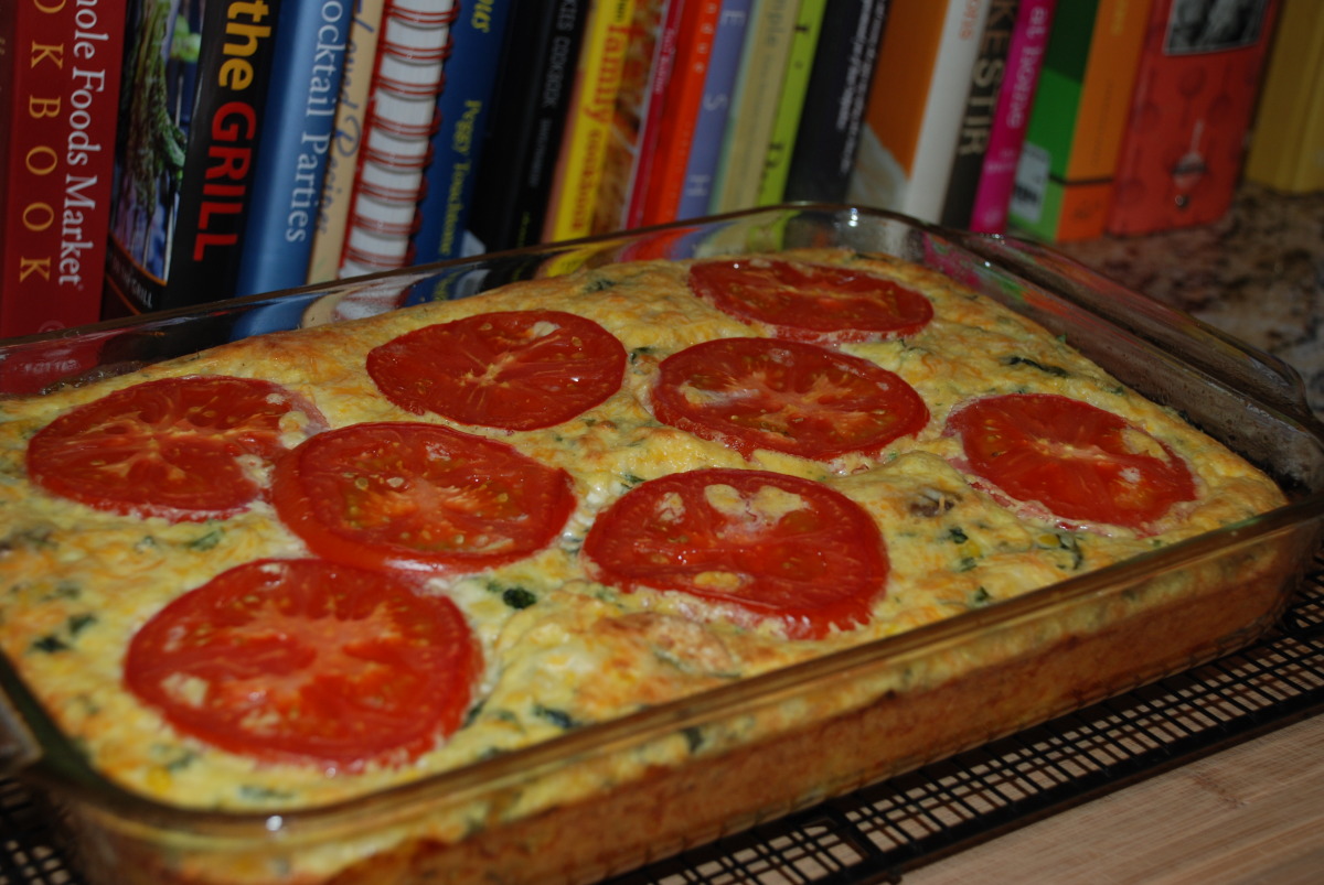 My Garden Vegetable Crustless Quiche Recipe Food Com It's packed with fresh veggies, sun dried tomatoes, cheese, and the best part is you don't have a pie crust. my garden vegetable crustless quiche