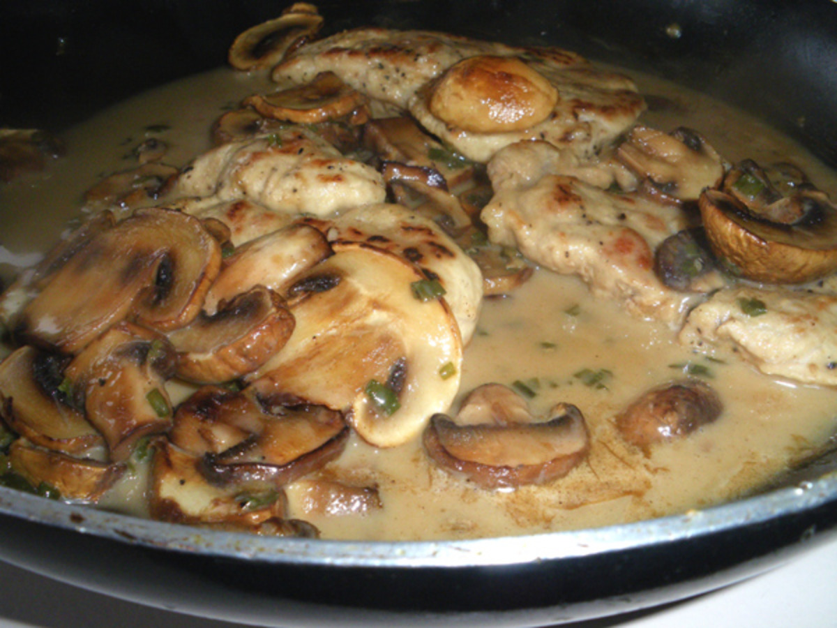 Pork Scaloppini With Mushrooms image
