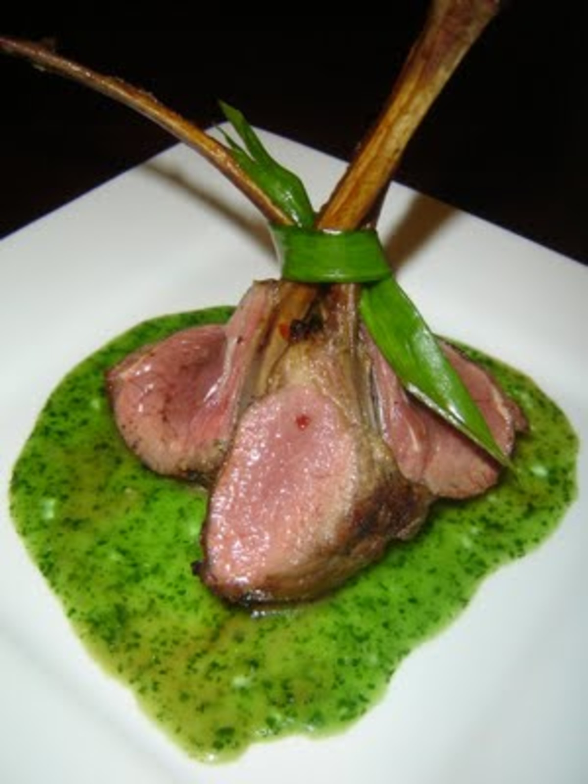 Broiled Lamb Chops With Mint Pesto